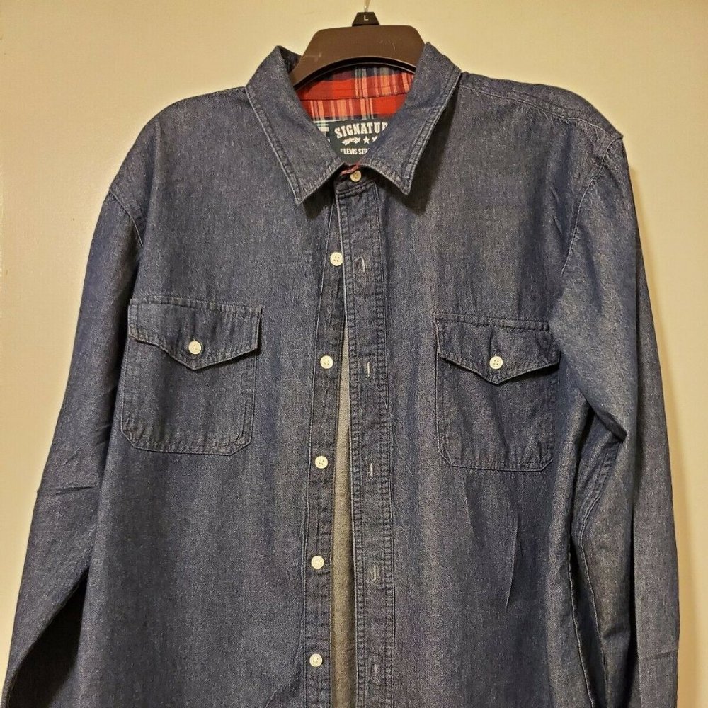 Levis Strauss Signature Mens Denim Shirt XL